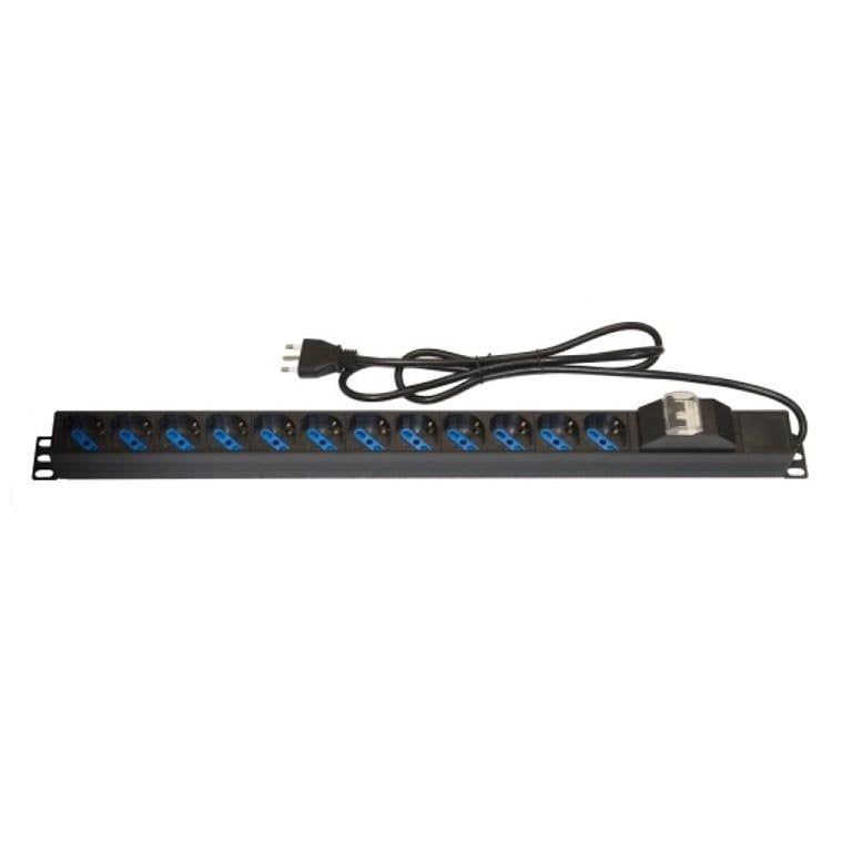 Armadio Rack Multipresa 12 Prese Verticale Magnetotermico
