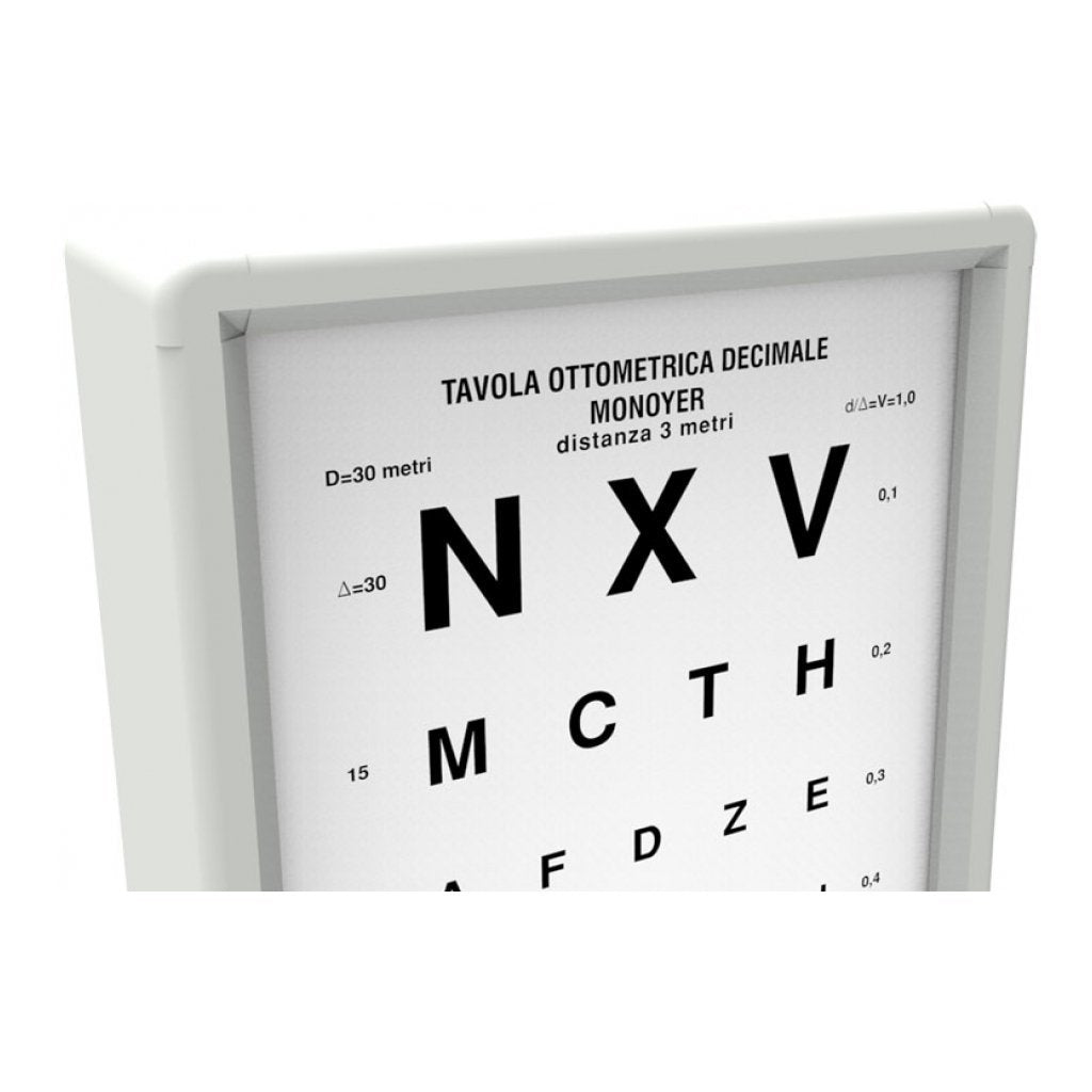 Ottotipo Luminoso Monoyer - 3 Metri - 1 Pz.