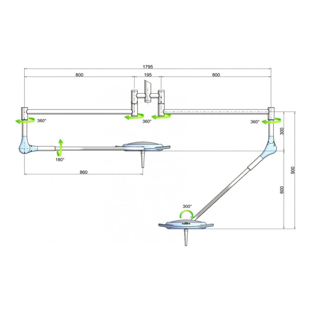 Pentaled 12 Doppia - da Soffitto - 1 Pz.