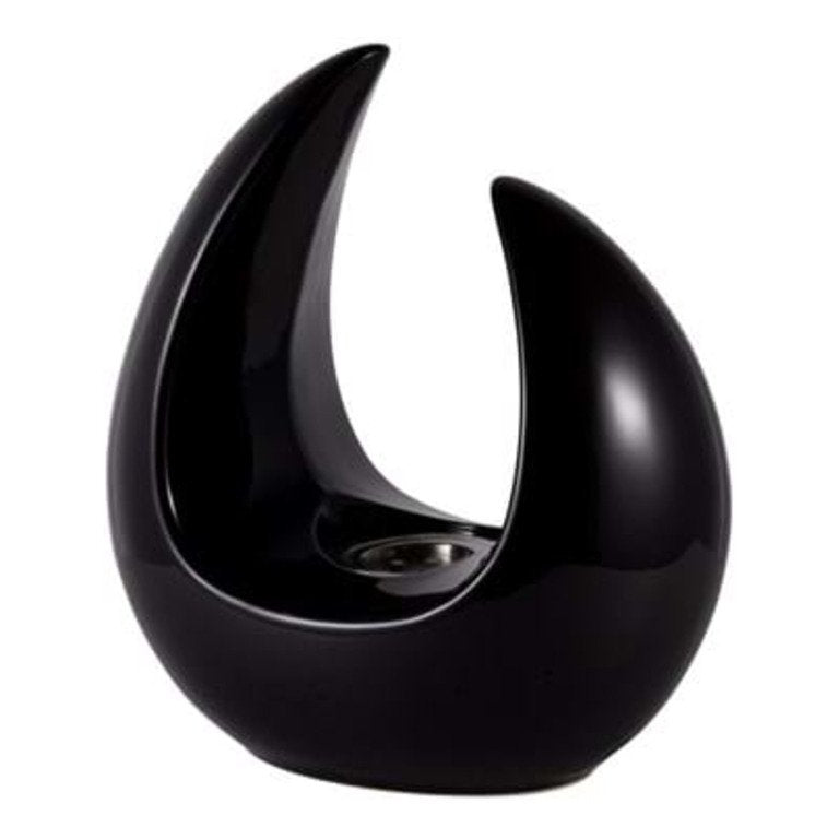 Camino Caminetto a Bioetanolo in Acciaio Inox 500W 24x16x26 cm - Nero - FFB 207