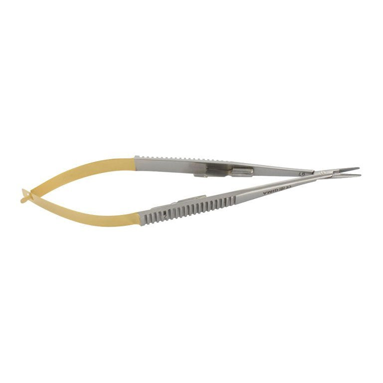 Porta Aghi Castroviejo C.T. Retto - 14 cm - Punte Lisce - 1 Pz.