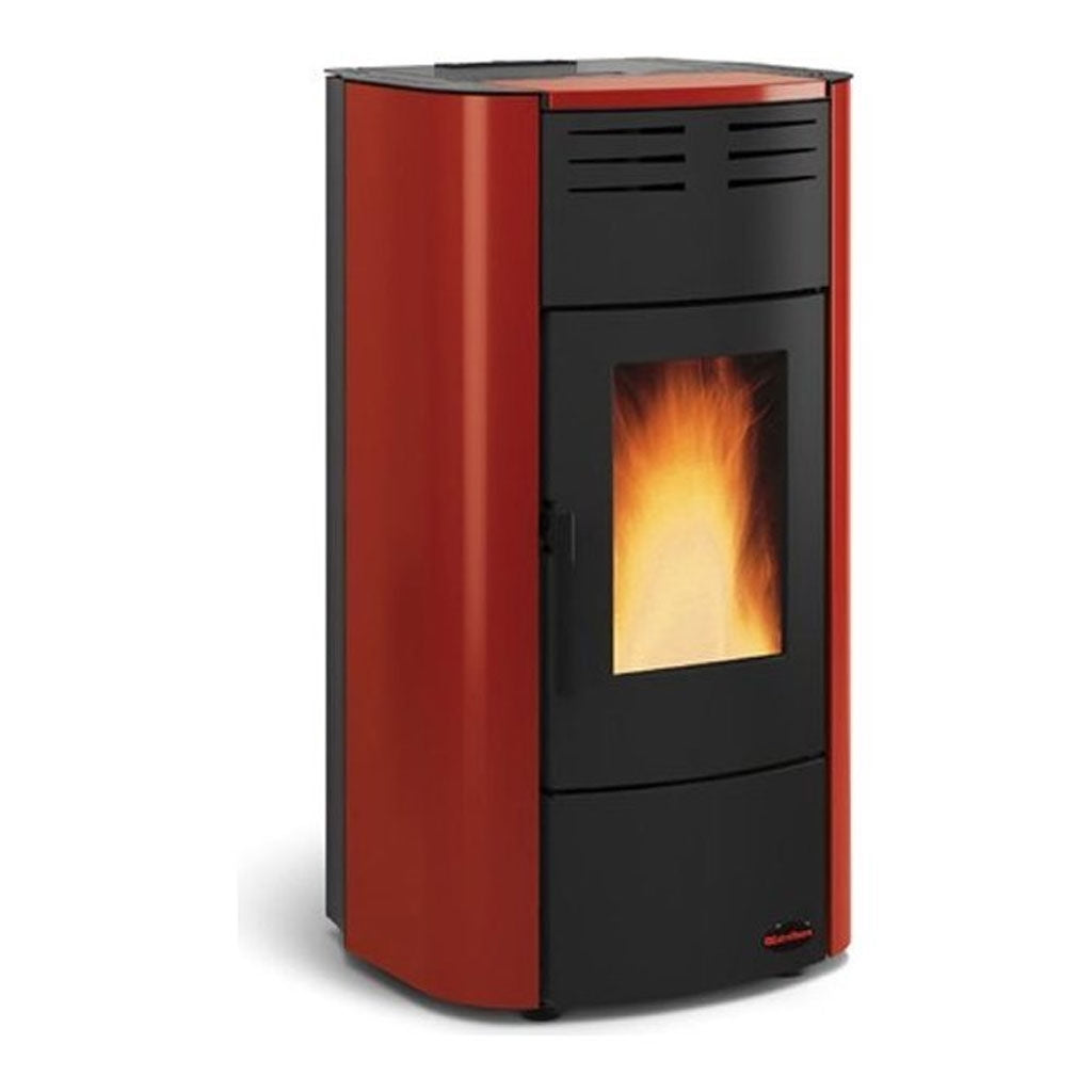 Stufa a Pallet Idro 2.0 19 KW 545 m3 Serbatoio 35 kg - Bordeaux 1280303 Raffaella