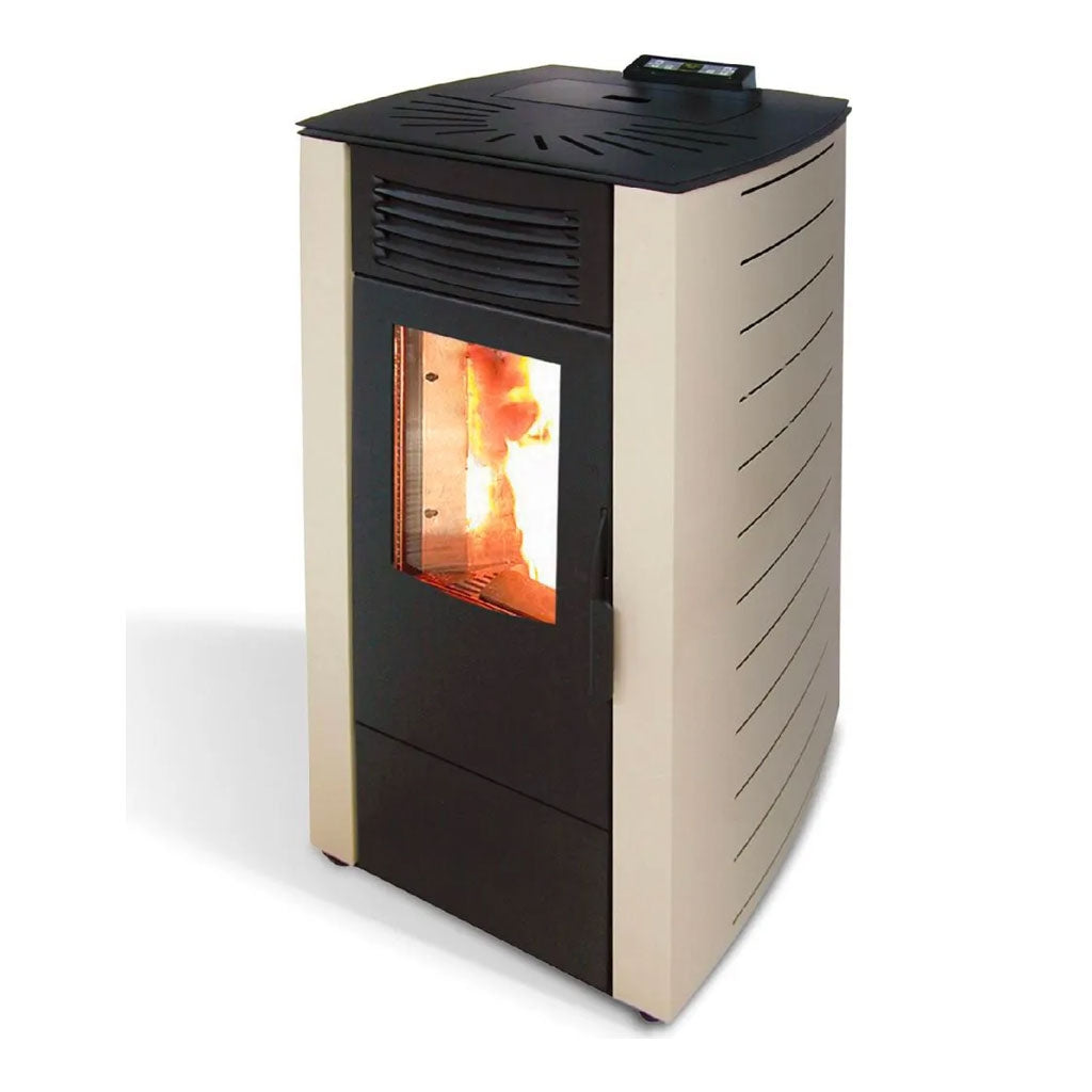 Stufa a Pellet Senza Canna Fumaria a Vista 7 kW Serbatoio 13 Kg 160 m³ –  Coolibry