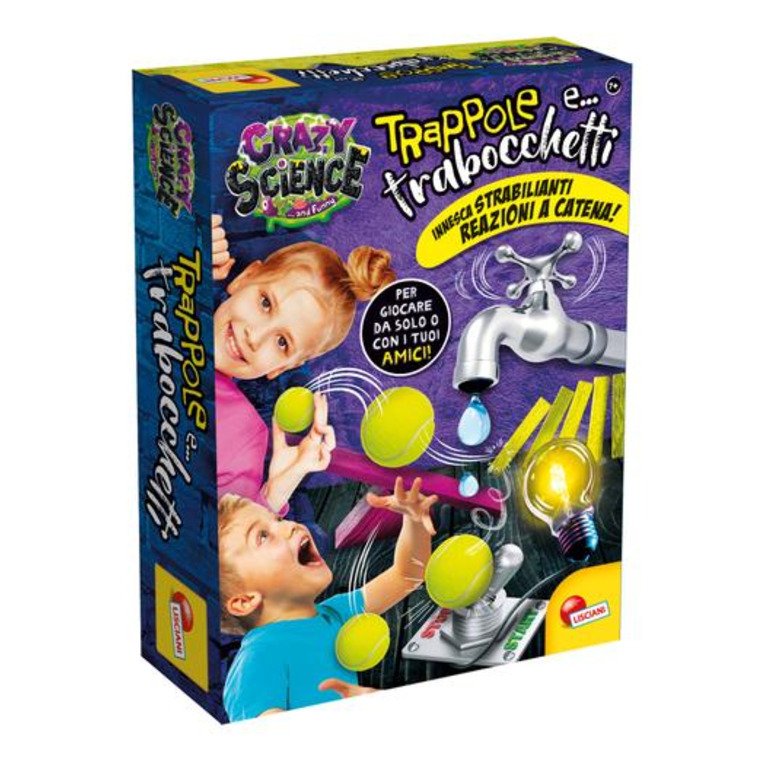 Lisciani Crazy science laboratorio dei trabocchetti mini - gioco didattico bambini
