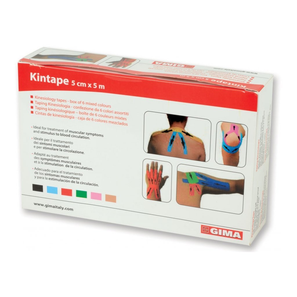 Taping Kinesiologia 5 M X 5 cm - Mix 6 Colori - 1 Pz.