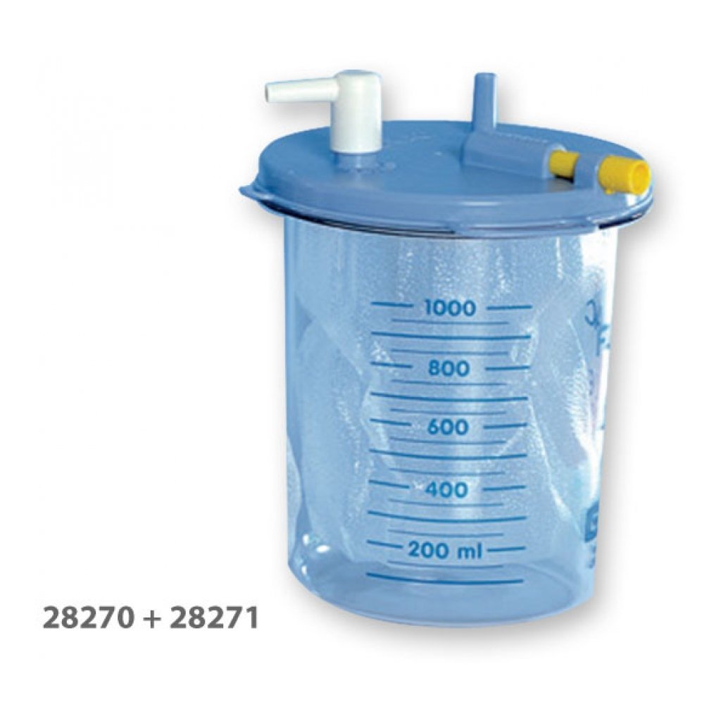 Vaso 1 Litro Senza Coperchio per Sacche Monouso - 1 Pz.