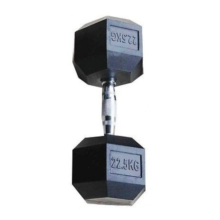 Manubrio esagonale gommato - 30 kg