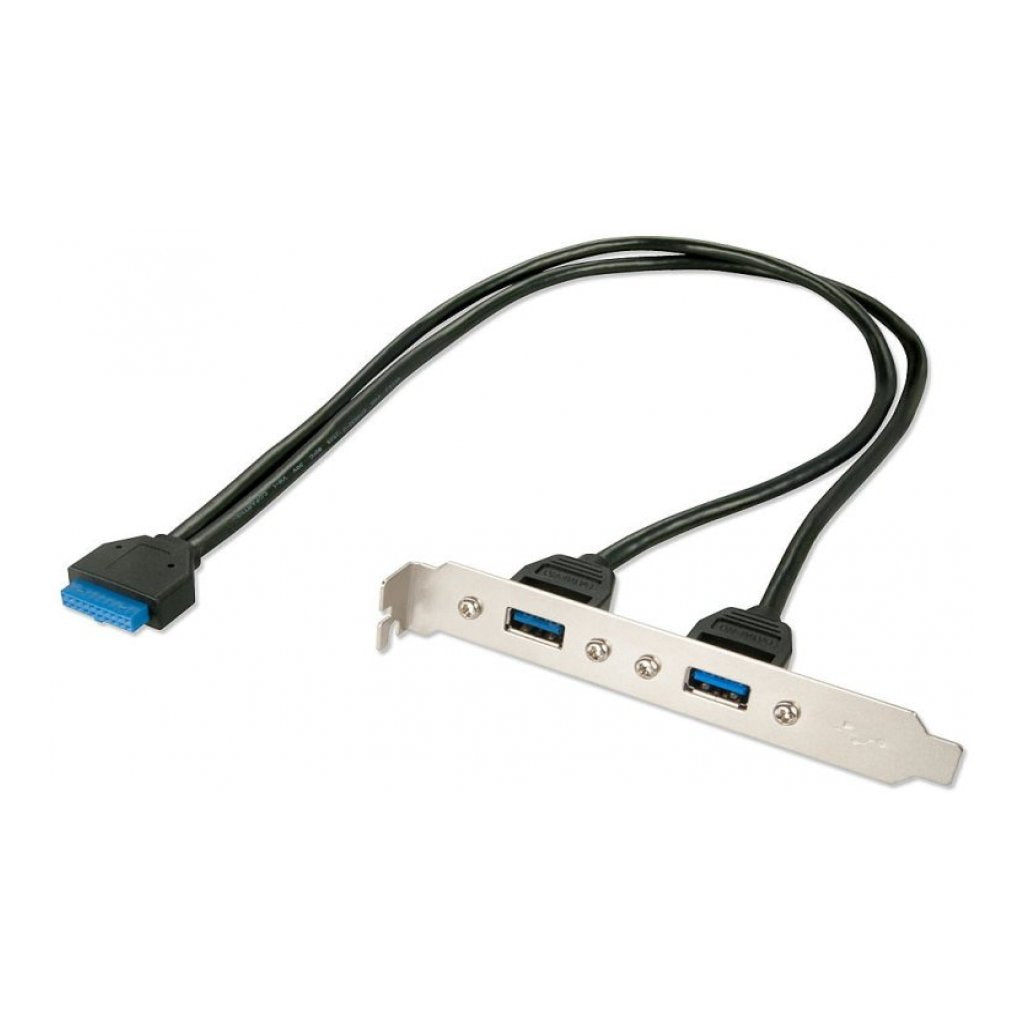 Cavo Usb con Staffa Metallica Usb 3.O Tipo a 20 Poli Icd (33096)
