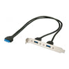 Cavo Usb con Staffa Metallica Usb 3.O Tipo a 20 Poli Icd (33096)