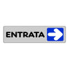 Etichetta Segnaletica Adesiva Entrata a Destra 10 Pz. cm. 15X5.