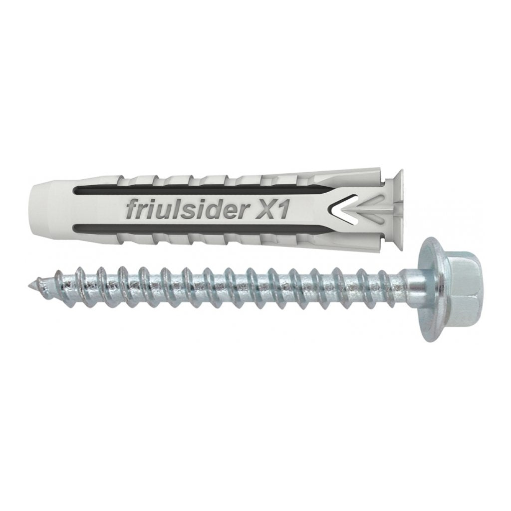 Tassello Universale X1 Evo con Tirafondo 50 Pz. mm. 12X60