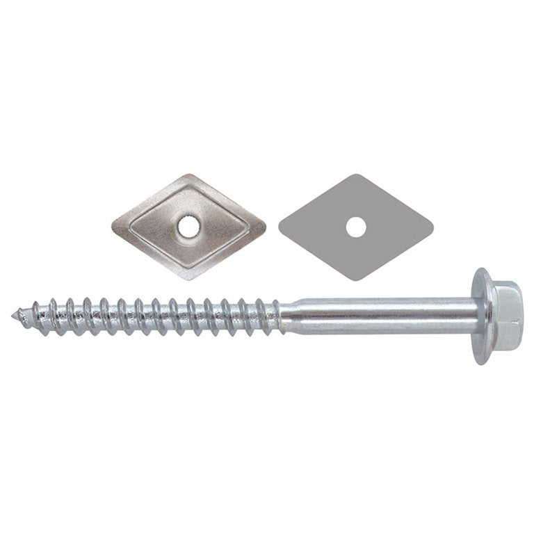 Vite Mordente Zincata per Legno Te con Rondella mm. 6X 90