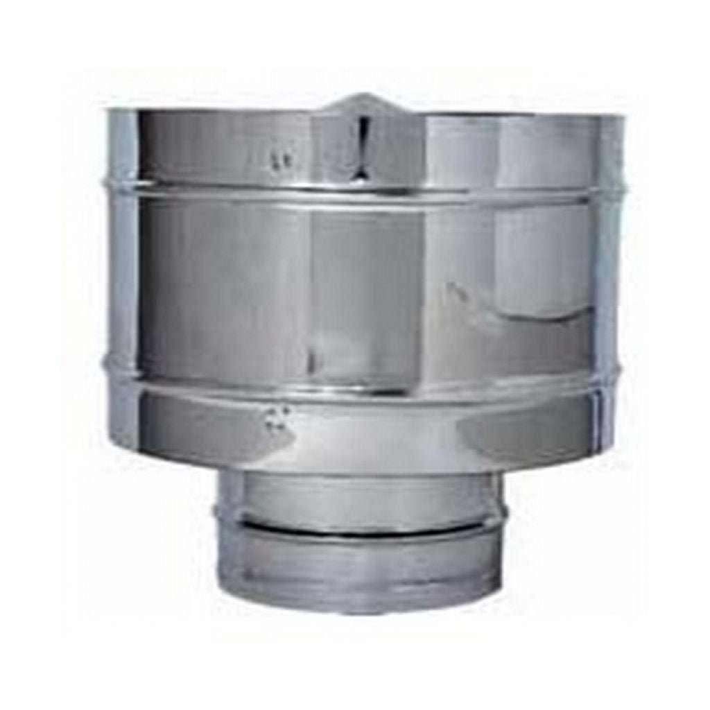 Fumaiolo Fisso Antivento Inox Tondo (Attacco Maschio) Ø cm. 12