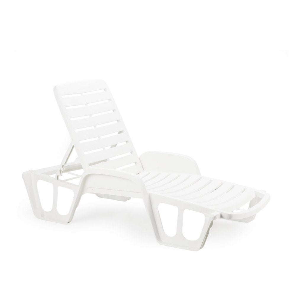 Lettino Fisso Impilabile cm. 192X71X100 H Col. Bianco