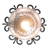 Plafoniera Lanterna Lampada a Muro Rustica in ferro battuto Applique Ø35 cm 60Watt