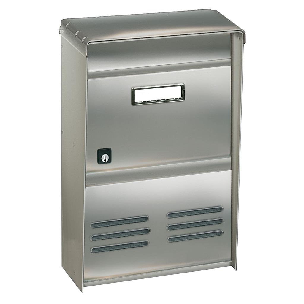 Cassetta postale per riviste con tetto - acciaio - 260x120/90xh375 mm - 14DR2EIX