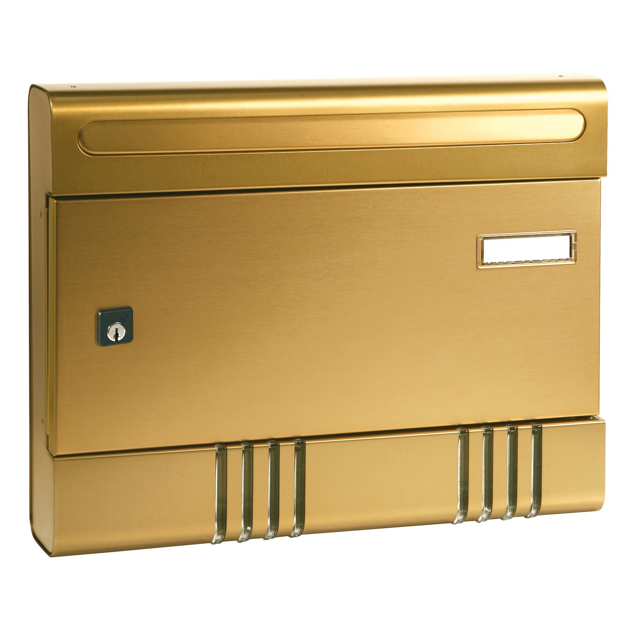 Cassetta postale in alluminio per riviste - bronzo - 365x70xh290 mm - 04SIREBR