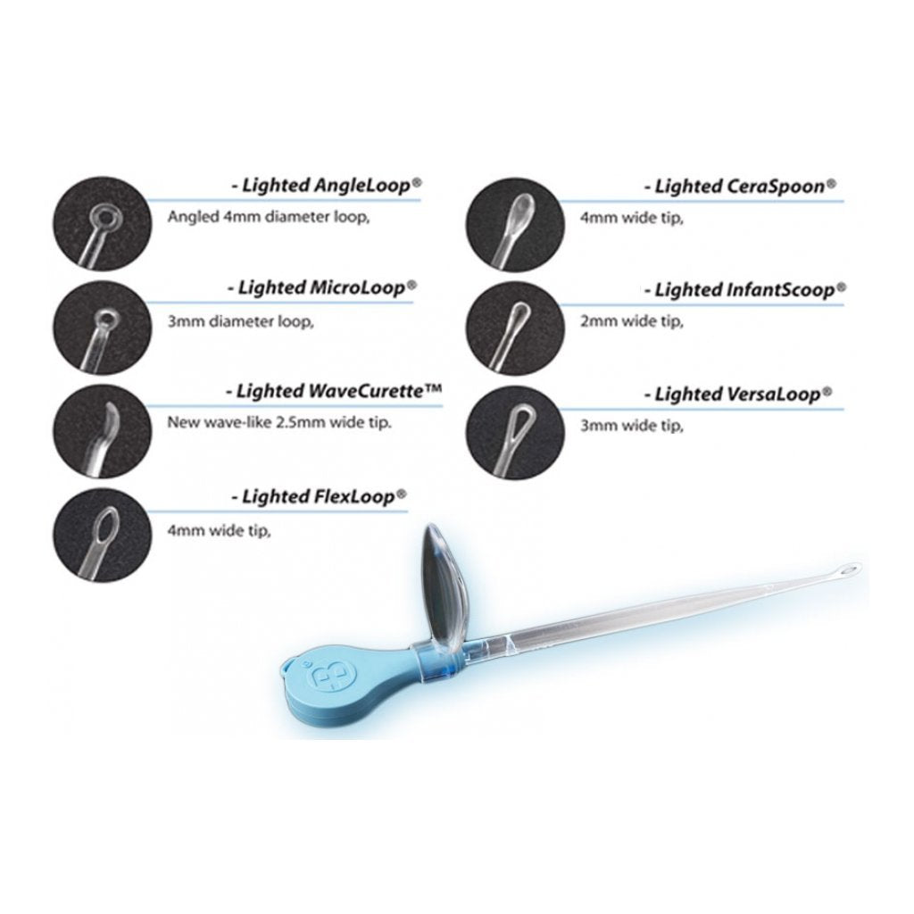 Assortimento Curette Auricolari Illuminate - Conf. 50 Pz.
