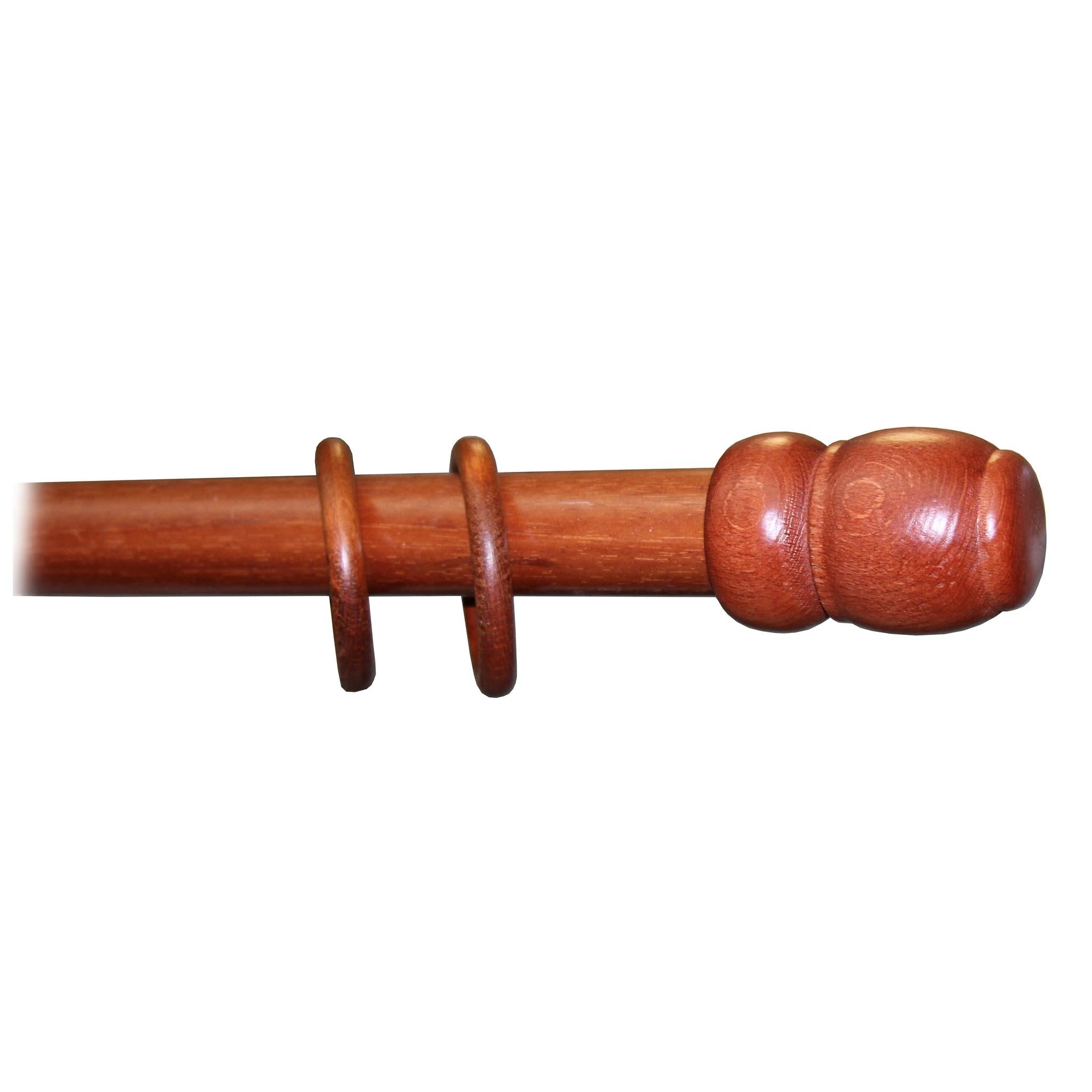 Bastone per tende a strappo Ø35 mm x 300 cm - ciliegio
