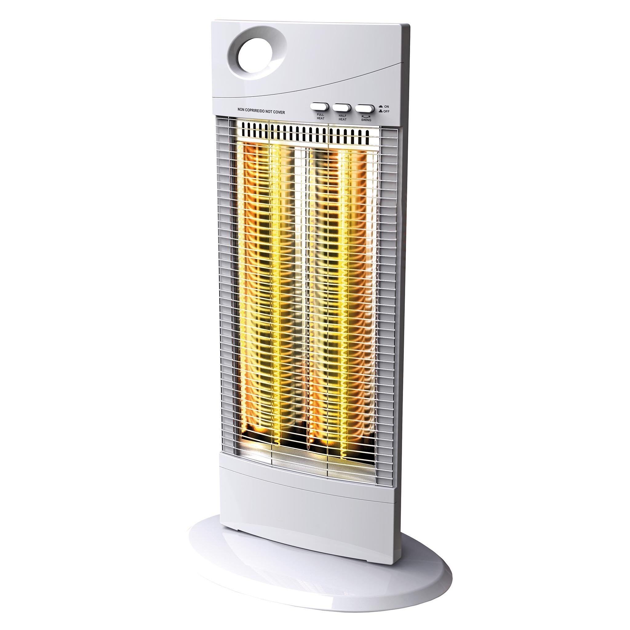 Stufa Stufetta Elettrica Oscillante al Carbonio 1000W 65 cm - NSB-C31