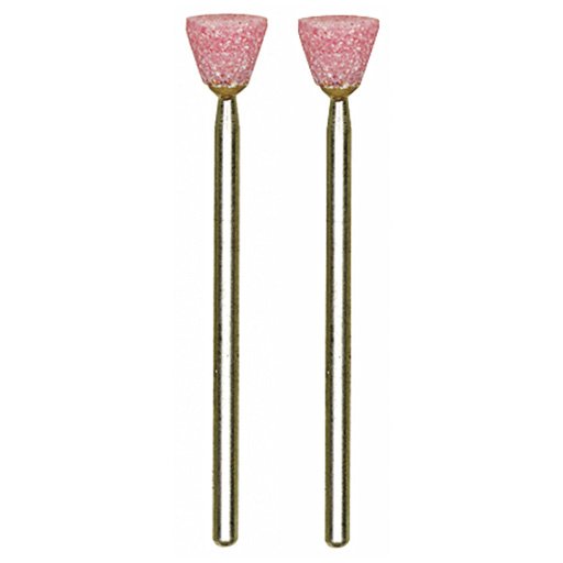 5 Mole Abrasive per Ghisa Acciaio Legati e nobilitati - Codolo ø2,35 mm Mola a cono inverso ø7 mm - 28778