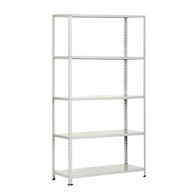 Scaffale Scaffalatura 5 ripiani con aste spezzate -100x30xh186 cm