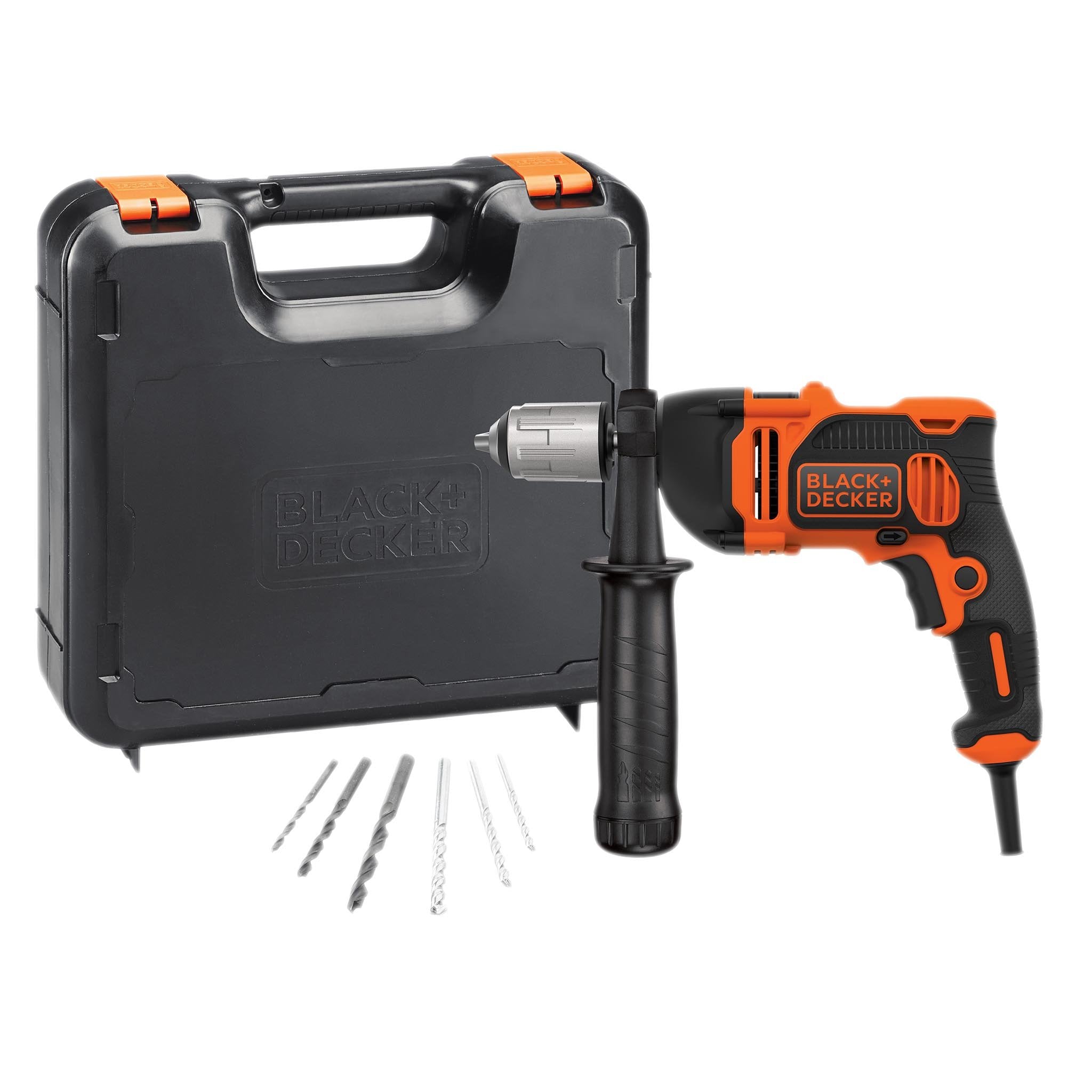 Trapano a Percussione 850W 3100 Giri/Min + Mandrino Autoserrante + Accessori - BEH850K