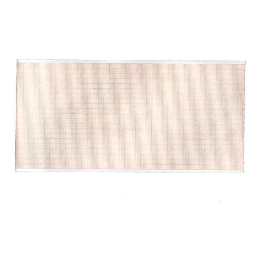 Carta Termica Ecg 112X27 mmxm - Rotolo Griglia Arancio - 10 Rotoli