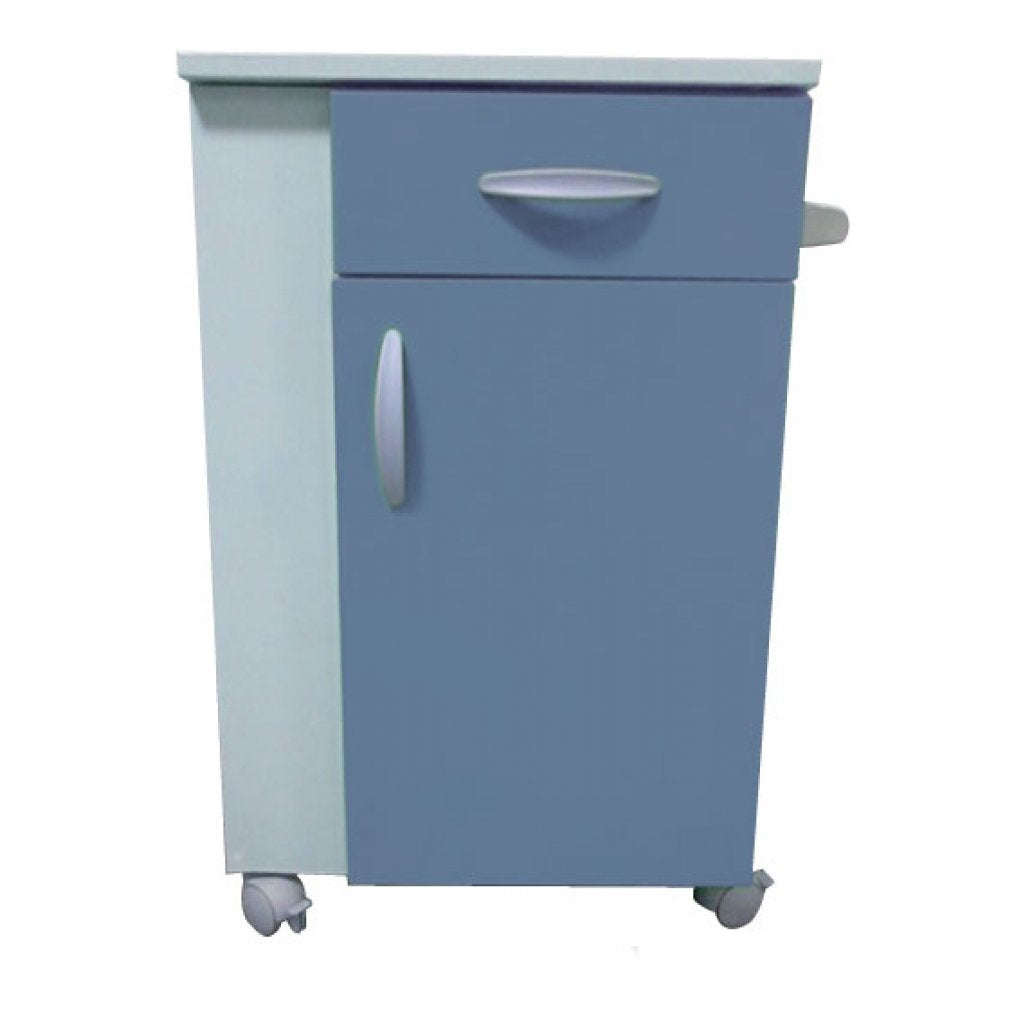 Comodino Febo con Porta Bottiglia - Blu - 1 Pz.