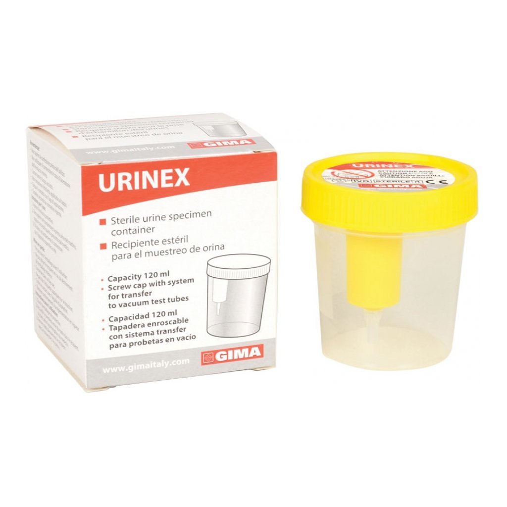 Contenitore Urine Plus 120 ml con Campionatore - Conf. 100 Pz.