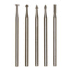 5 Frese in acciaio al tungsteno-vanadio per legno plastica gesso e materiali non ferrosi - 28710