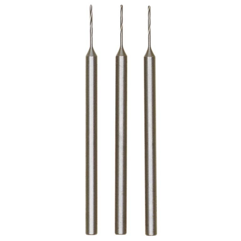 3 Punte Elicoidali HSS per forare Metallo Platica e Legno - Codolo ø 2,35 mm Punte ø1,6 mm - 28858