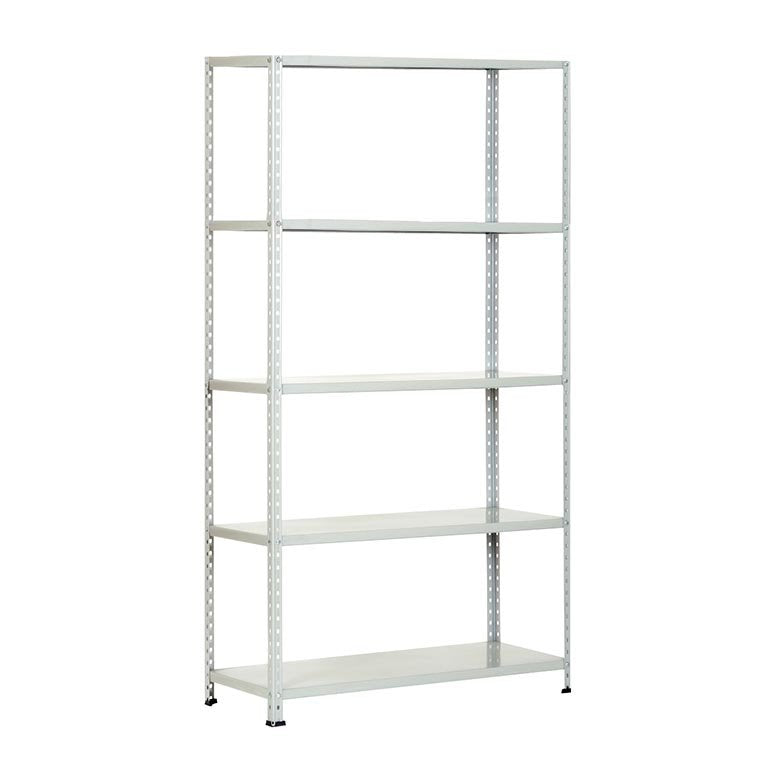 Scaffale Scaffalatura 5 ripiani con aste spezzate -100x40xh186 cm