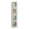 Armadio Multiuso - 1 Anta + 4 Ripiani - 37X37X180H Cm