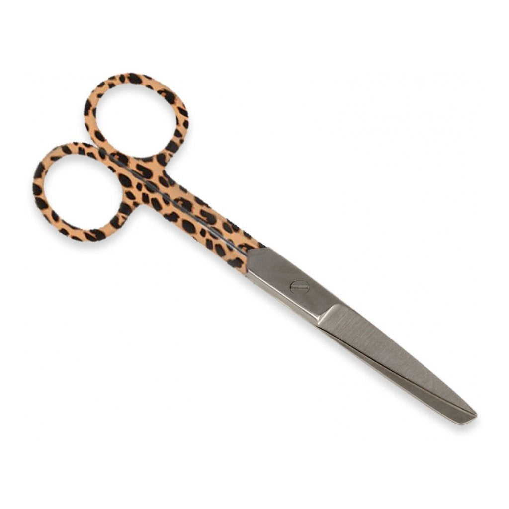 Forbici Rette Punte Alterne - Fantasia Leopardo - 14 cm - 1 Pz.