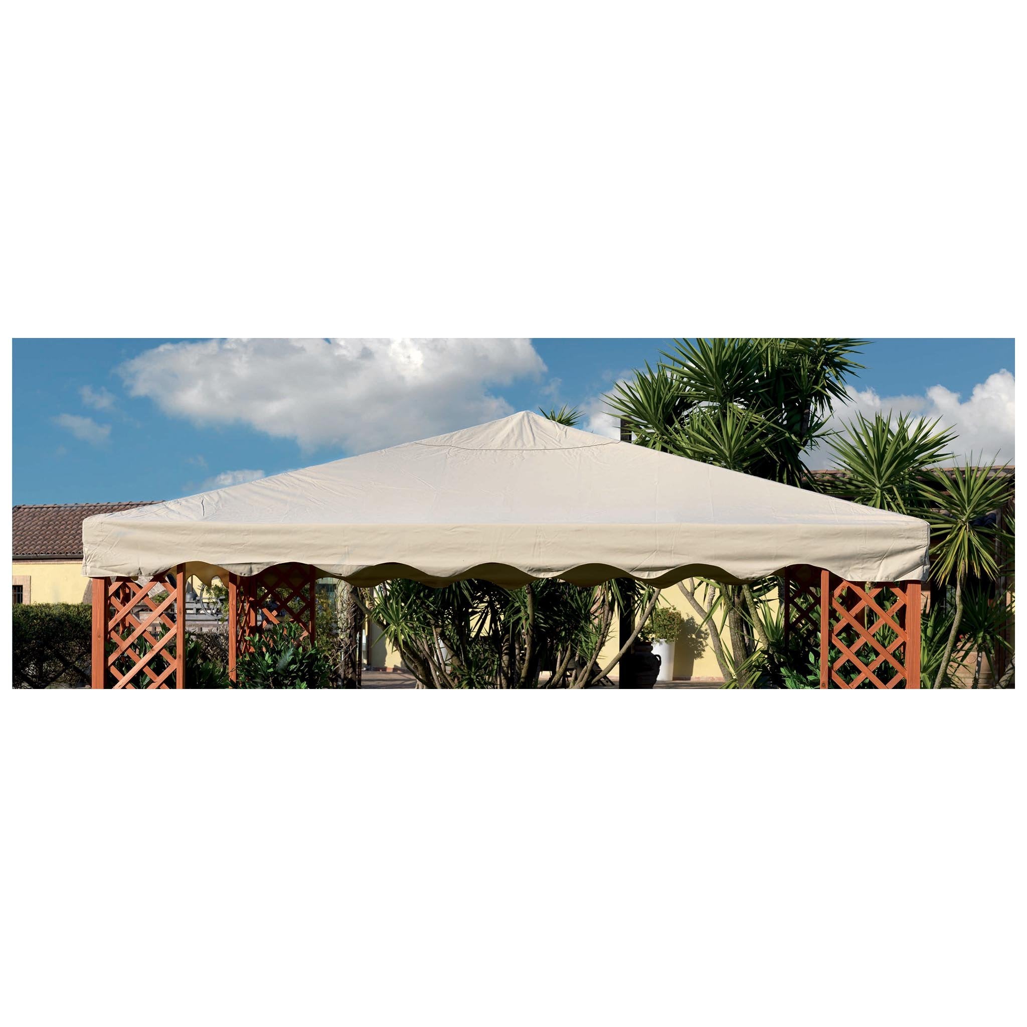 Copertura di ricambio per Gazebo Maxima 300x400 cm - Ecru