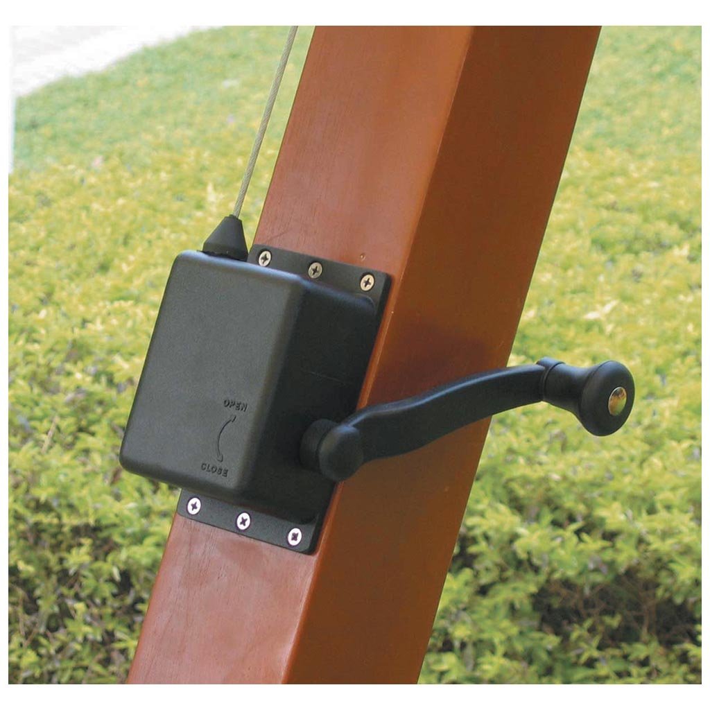 Arganello per ombrellone giardino - Modello MAXIMA - Legno e alluminio