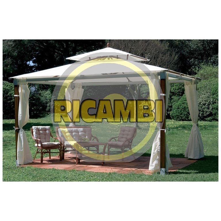 Palo in legno 93x93 mm per Gazebo in legno TOP 300x400 cm