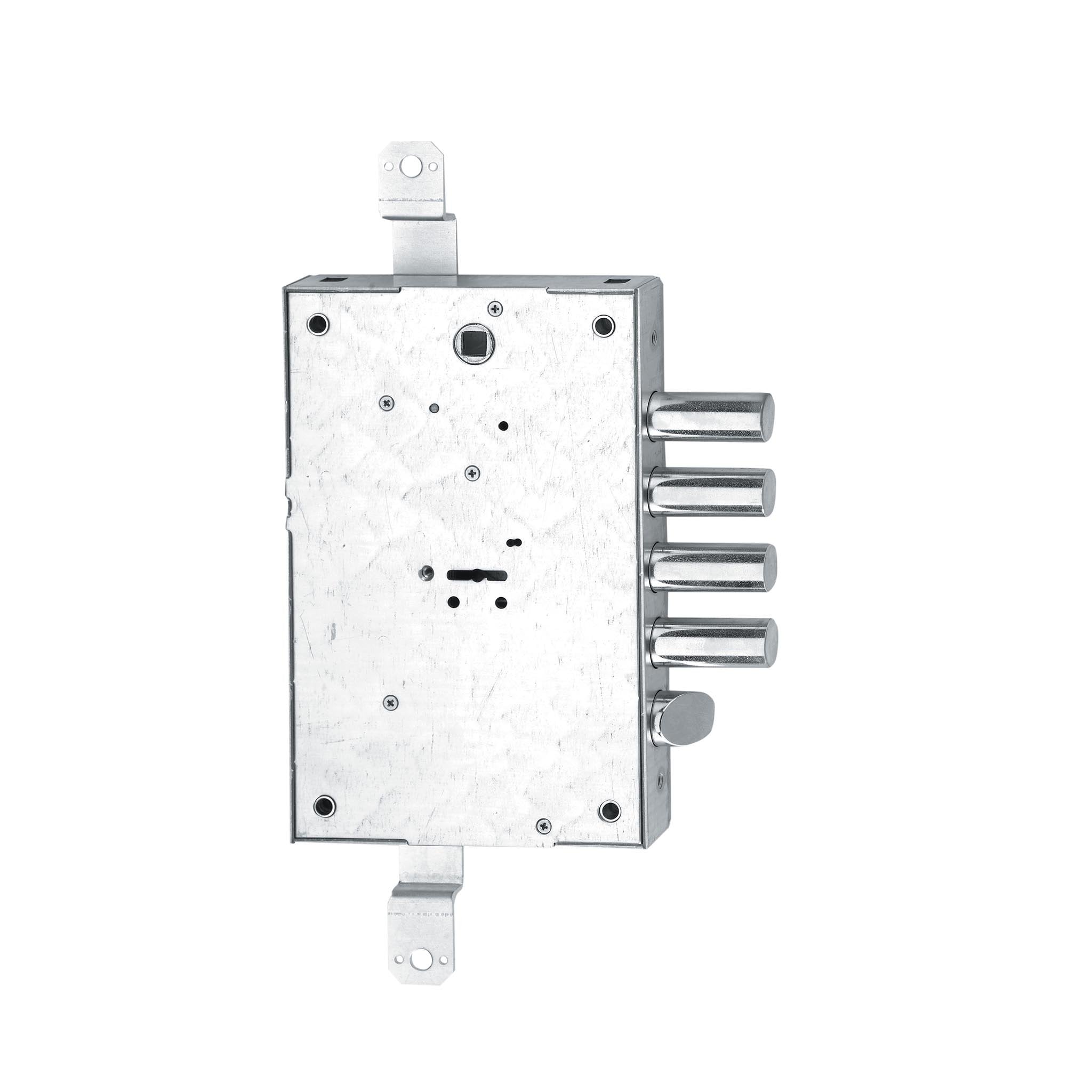 Serratura Porta Blindata Applicazione Planare 4 Mandate e Scrocco - Entrata 60 mm - 608-D