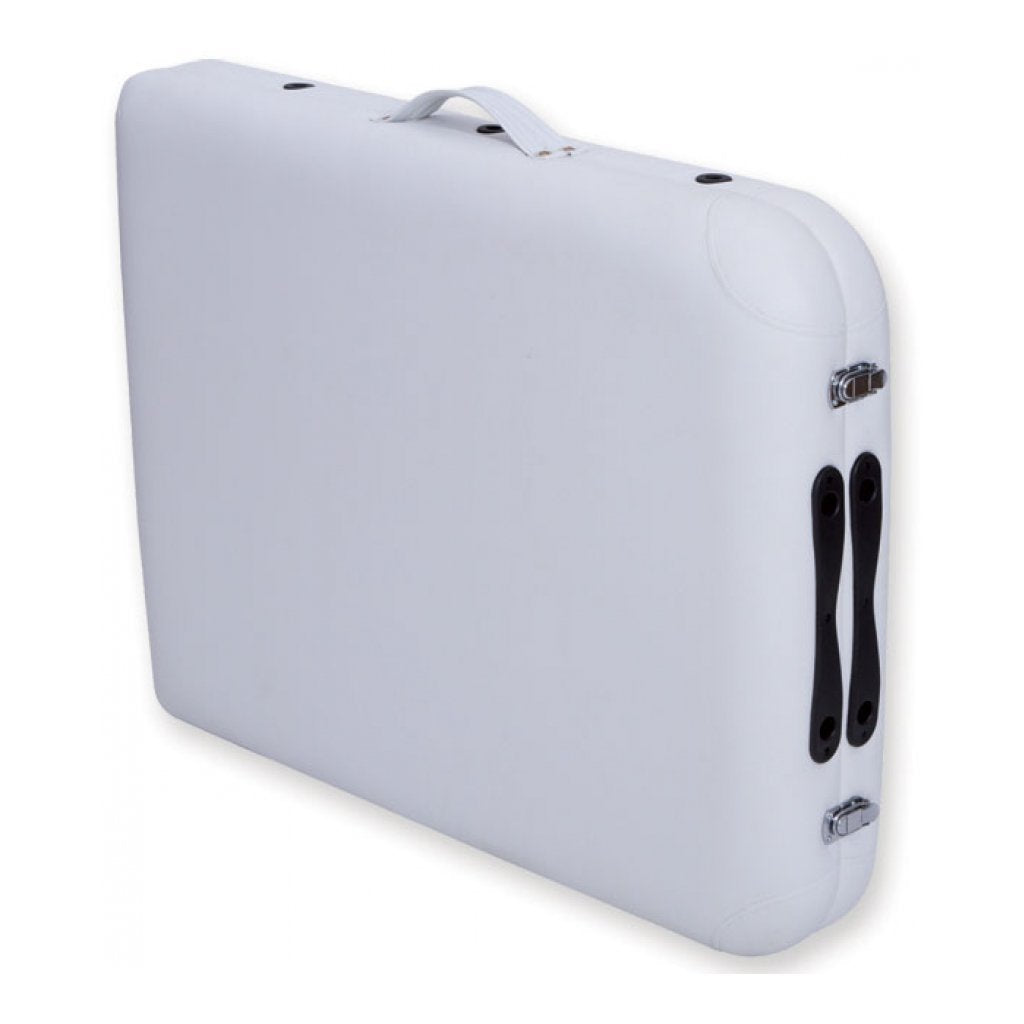 Lettino da Massaggio in Alluminio a 2 Sezioni - Bianco - 1 Pz.