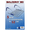 Stendibiancheria Balcony 60Cm 5M Met/Pl