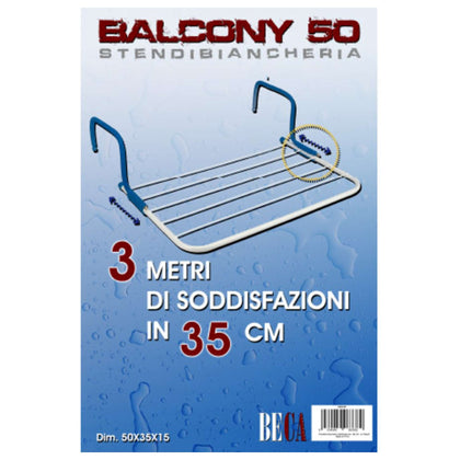 Stendibiancheria Balcony 50Cm 3M Met/Pl