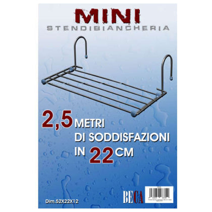 Stendibiancheria Mini 2.5M 52Cm Met/Pl