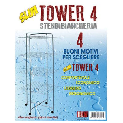 Stendibiancheria Slim Tower 4 Piani