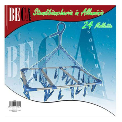 Stendibiancheria Rettangolare In Alluminio 24 Mollette 08900