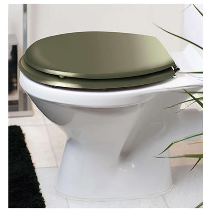 Sedile Wc Univ.Mdf Verde Militare Lucid