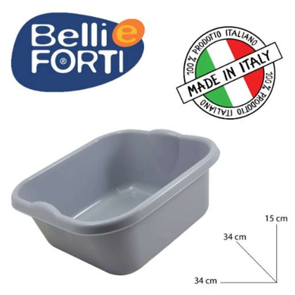 Bacinella Quadra 10Lt Grigia Bef