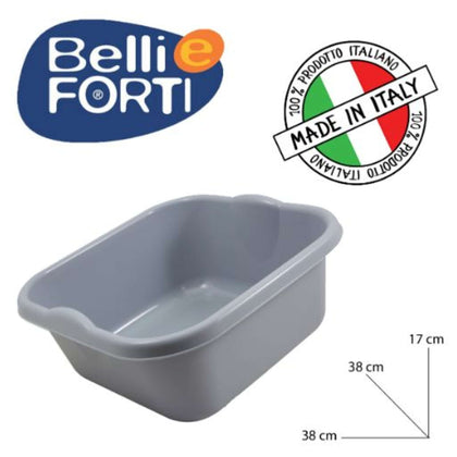 Bacinella Quadra 14Lt Grigia Bef