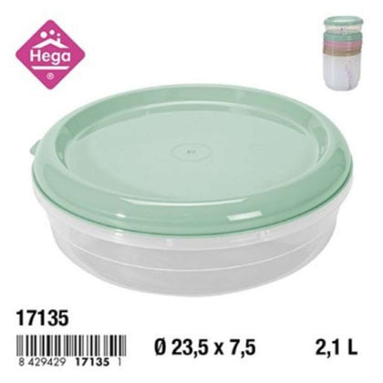 Contenitore Tondo Roma - d23,5x7,5 cm - 2,1 Litri