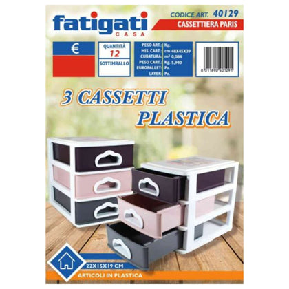 Cassettiera 3Cass.Paris 40129 Fat